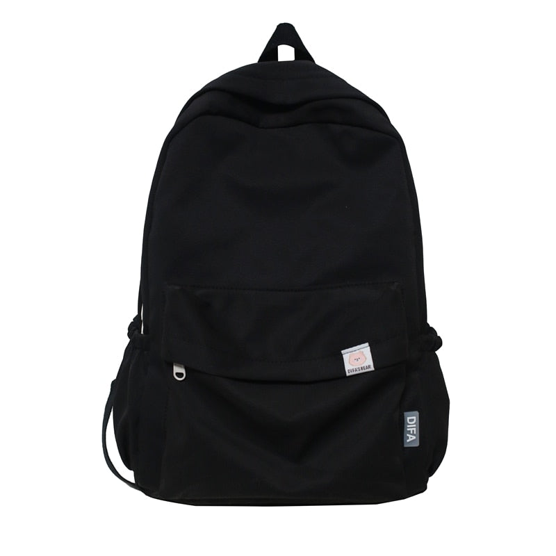 Waterproof Nylon Women Backpack Female Travel Bag Backpacks Schoolbag for Teenage Girls Solid Color Bookbag Mochila Bookbag