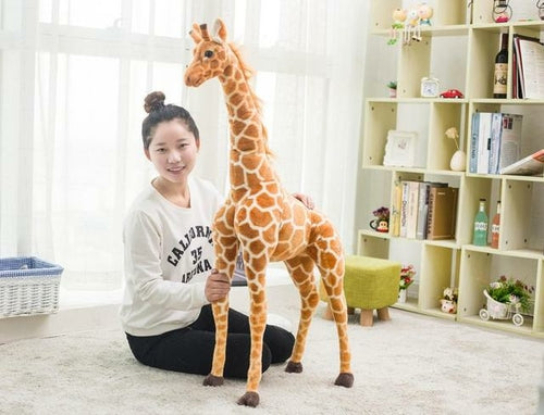 Huge Real Life Giraffe Plush Toys Cute Stuffed Animal Dolls Soft
