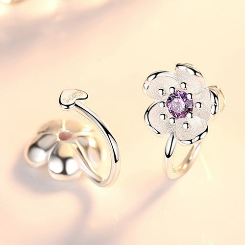 Clip Earrings Hole Girls | Clip Earrings Flower Style | Sweet Girl