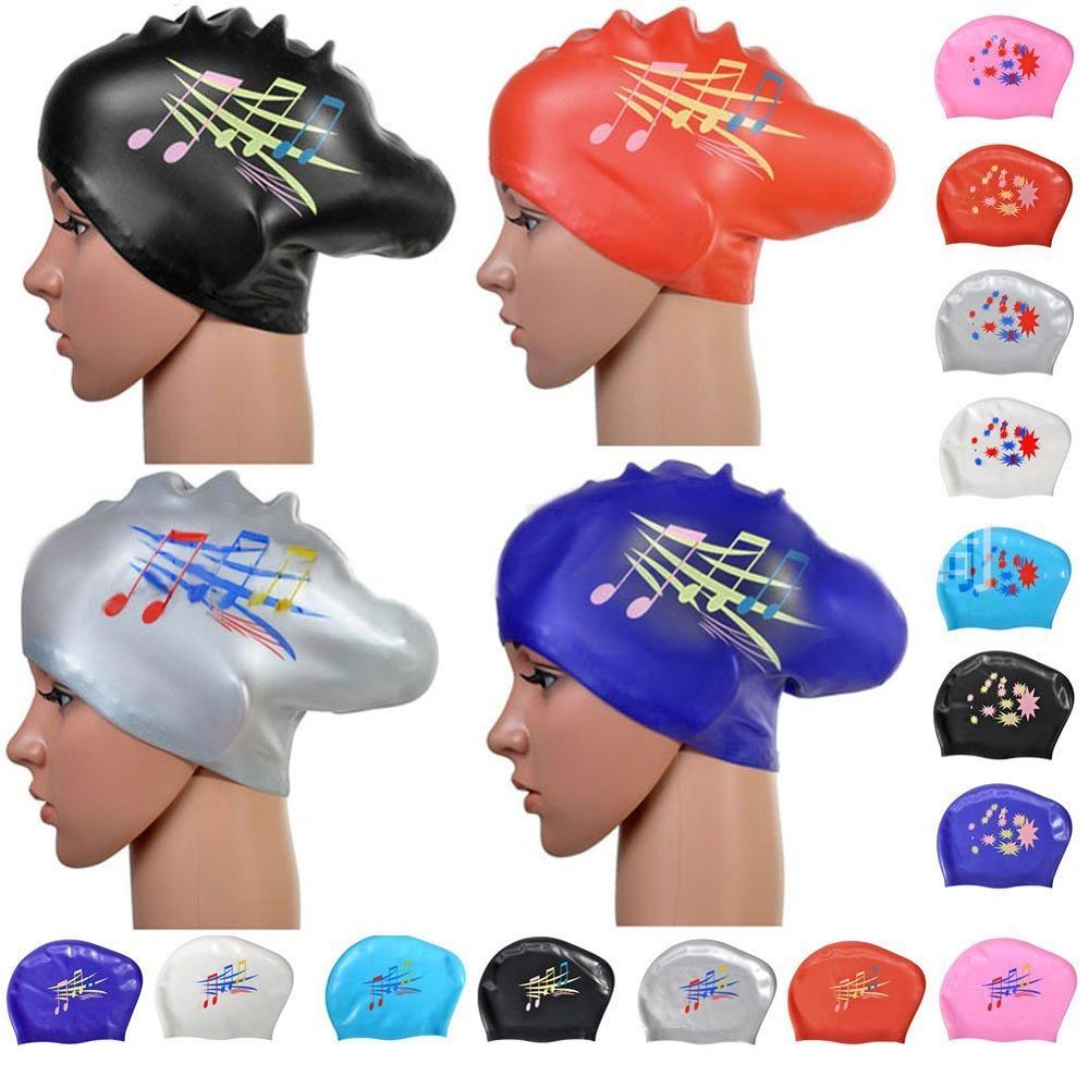 Long Hair Swimming Cap For Women Extra Large Rubber Silicone