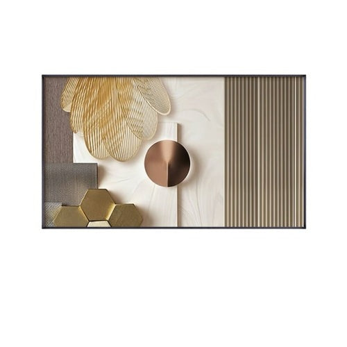Arte de pared moderno minimalista abstracto dorado póster impresiones nórdicas