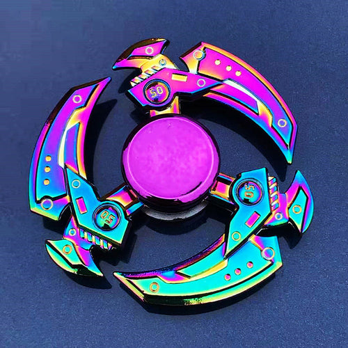 Metal Rainbow Fidget Spinner Colorful Edc Hand Spinner Anti-anxiety