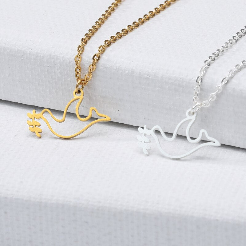 Minimalist Hollow Bird Necklaces For Women
