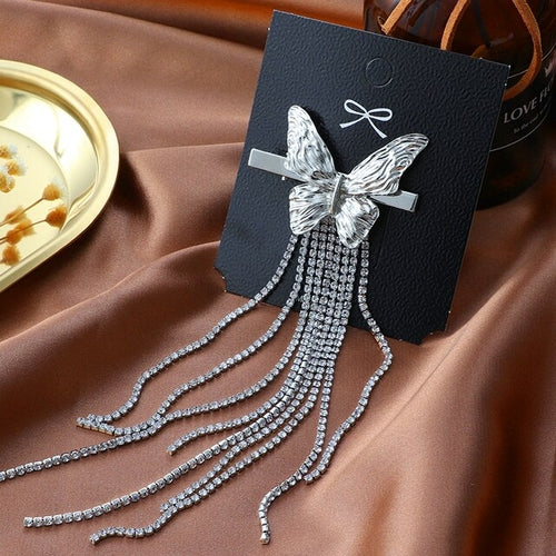 Luxury Butterfly Tassel Hairpin | Shining Hairpin Butterfly | Hair