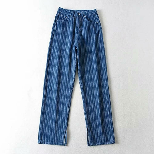 Denim Flare Pants Indie Aesthetic Long Baggy Trousers Women Harajuku