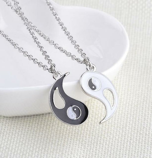 Paired Things Necklace Yin Yang | Paired Pendants Yin Yang - Necklace