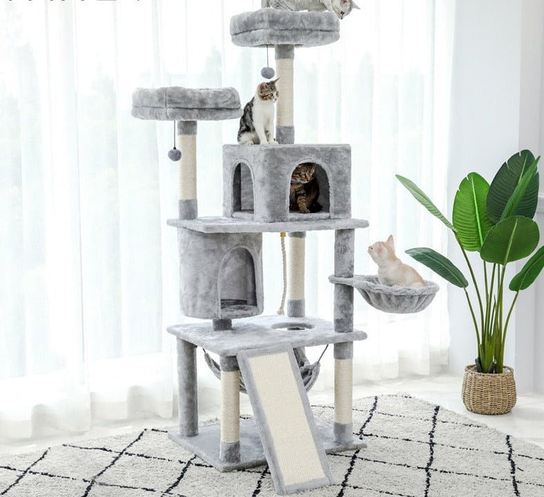 Pet Cats Tree House Condo Perch Entertainment Playground Stable