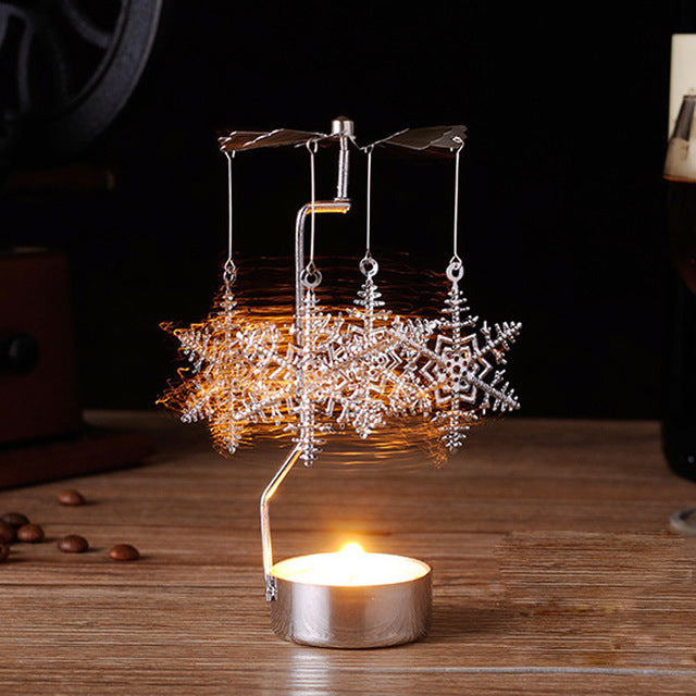 Portavelas rotatorio Spinning Tealight Candle 
