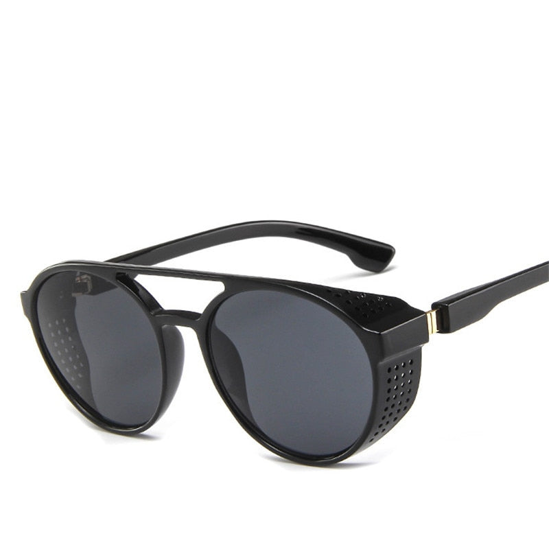 Klassische Punk-Sonnenbrille Herren Markendesigner Sonnenbrille Herren Vintage Sonnenbrille für Herren Punk Oculos De Sol Gafas UV400