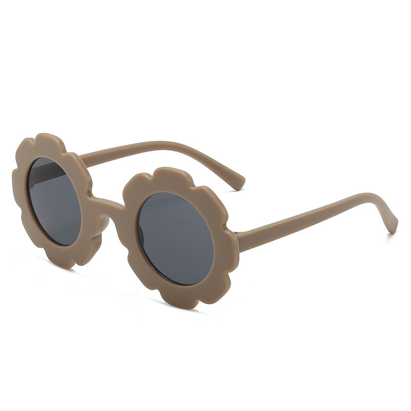 Sonne-Blumen-runde nette Kindersonnenbrille UV400 für Jungenmädchenkleinkind reizende Babysonnenbrille Kinder Oculos de Sol