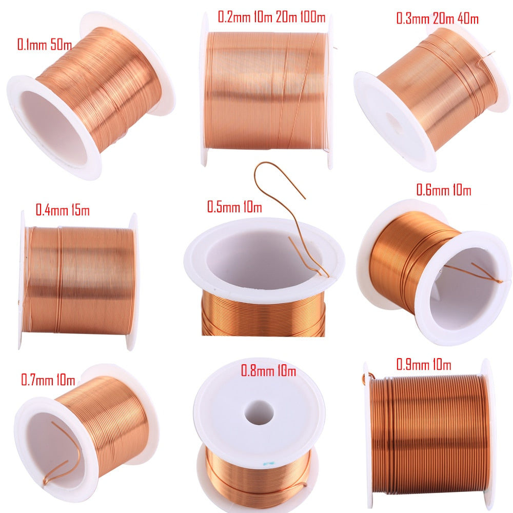 Bobina de alambre de cobre de 0,1mm, 0,2mm, 0,3mm, 0,4mm, 0,5mm, 0,6mm, 0,7mm, 0,8mm, 0,9mm, alambre de cobre, alambre magnético, alambre de bobinado de cobre esmaltado