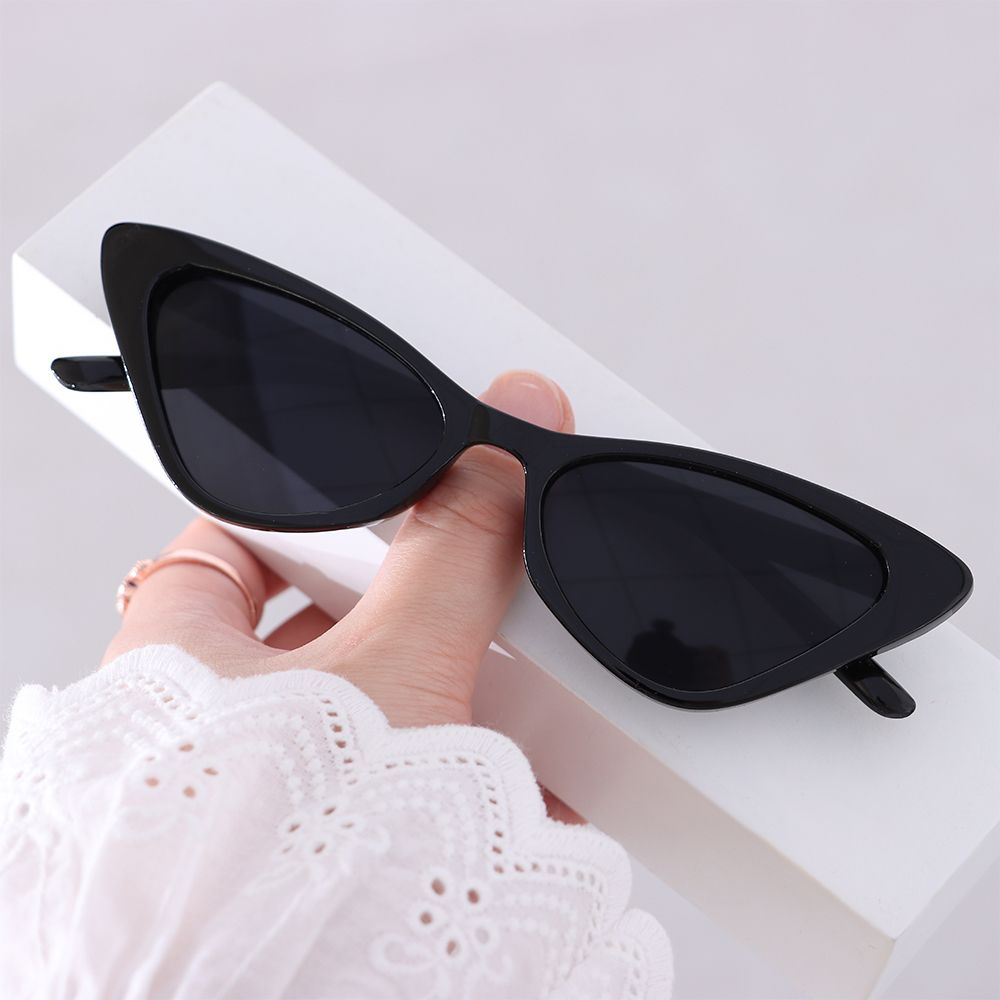 Gafas de sol estilo ojo de gato Vintage, gafas de sol Retro con montura pequeña, protección UV400, gafas de moda, ropa de calle a la moda