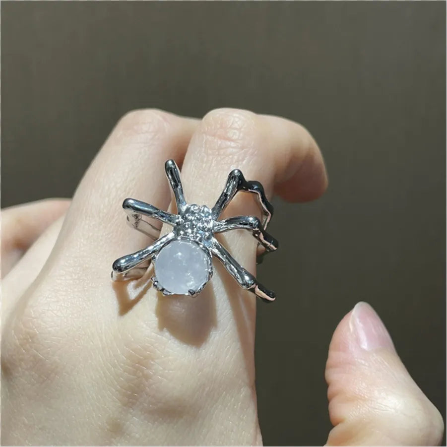 New Gothic Spider Ring for Woman Charm Luxury Punk Aesthetic Grunge Couple Ring Vintage Cool Stuff Party Jewelry Trend Gift