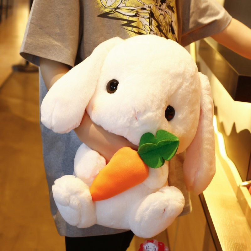 Lindo conejo de peluche de 43cm, juguetes suaves, cojín, conejito, chico, almohada, muñeca, regalos de cumpleaños para niños, bebé, juguete para dormir