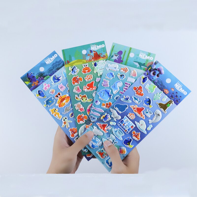 2PCS Finding Nemo Stickers Beauty Lovely Funny DIY Decals Laptop Luggage Skateboard Phone Kawaii Sticker Toys Kids Gifts