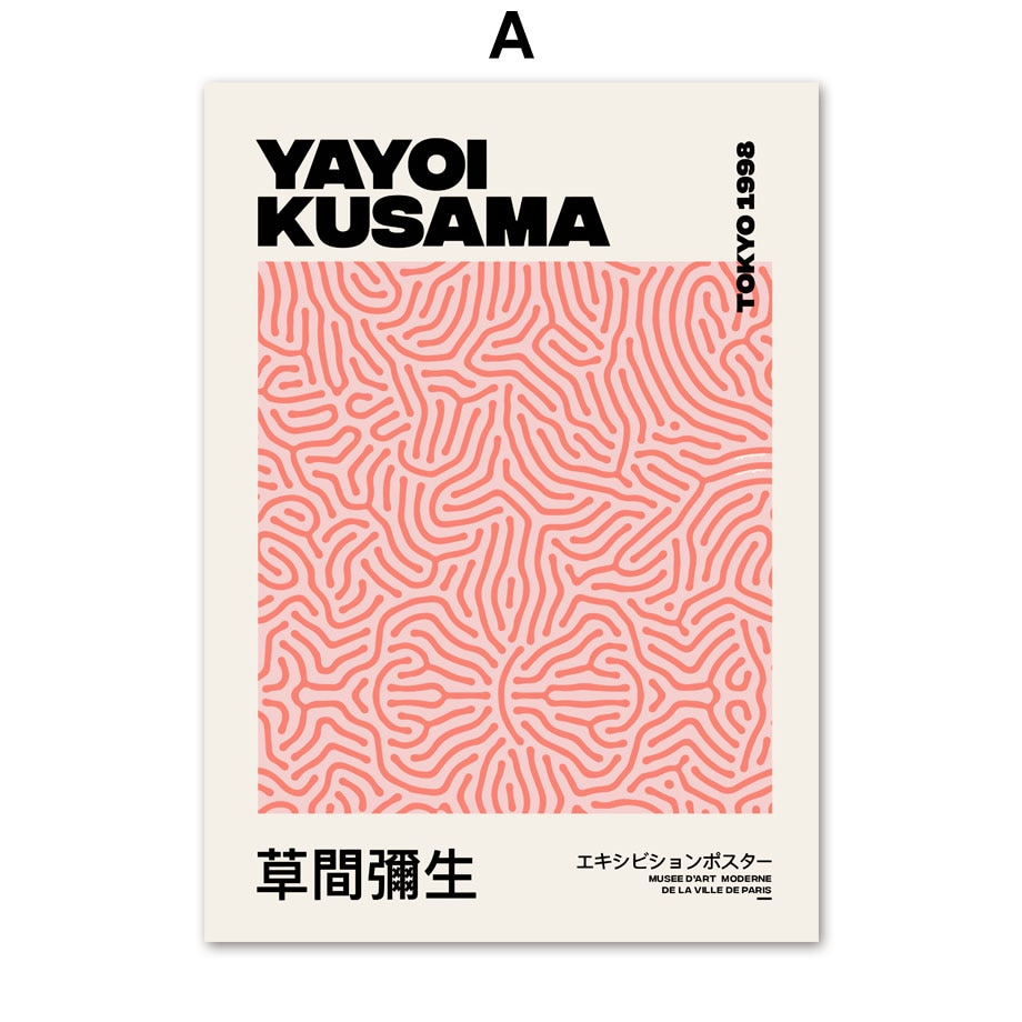 Yayoi Kusama Pumpkin Canvas Art Posters Abstract Nordic Prints Wall Art Canvas Painting Wall Pictures Surrealism Wall Decor