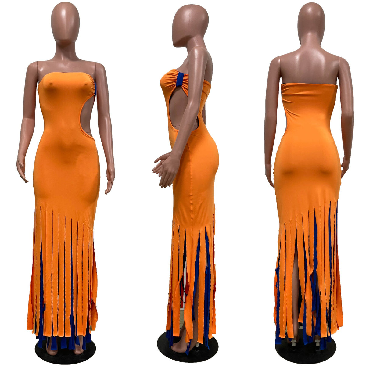 Wrap Brust Maxi Kleid Frauen Sexy Fransen Kleid Eine Seite Taille Ausschnitt Körper-Gestaltung Femal Streetwear Kleider Vestido