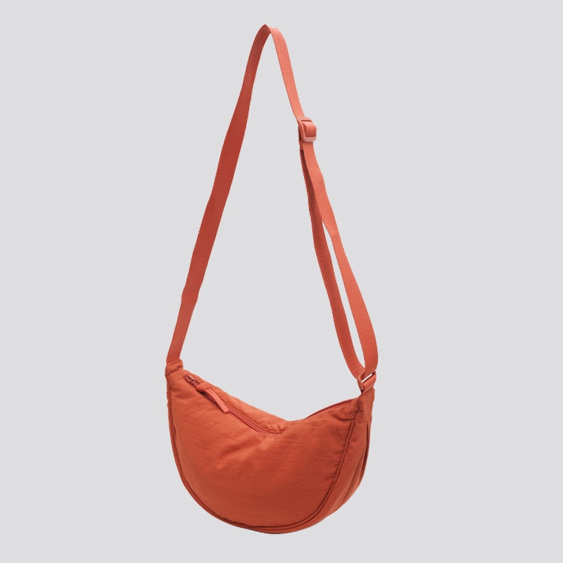 Bolso de mensajero de diseño Simple para mujer, bolsos de hombro pequeños de nailon a la moda para mujer, bolsos de tela para niñas