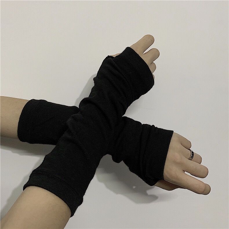 Anime-Handschuhe Cosplay Darkly Ninja Fäustlinge Oversleeve Mann Frauen Sun Block Keep Warm Cuff Lolita Fingerlose Armstulpen