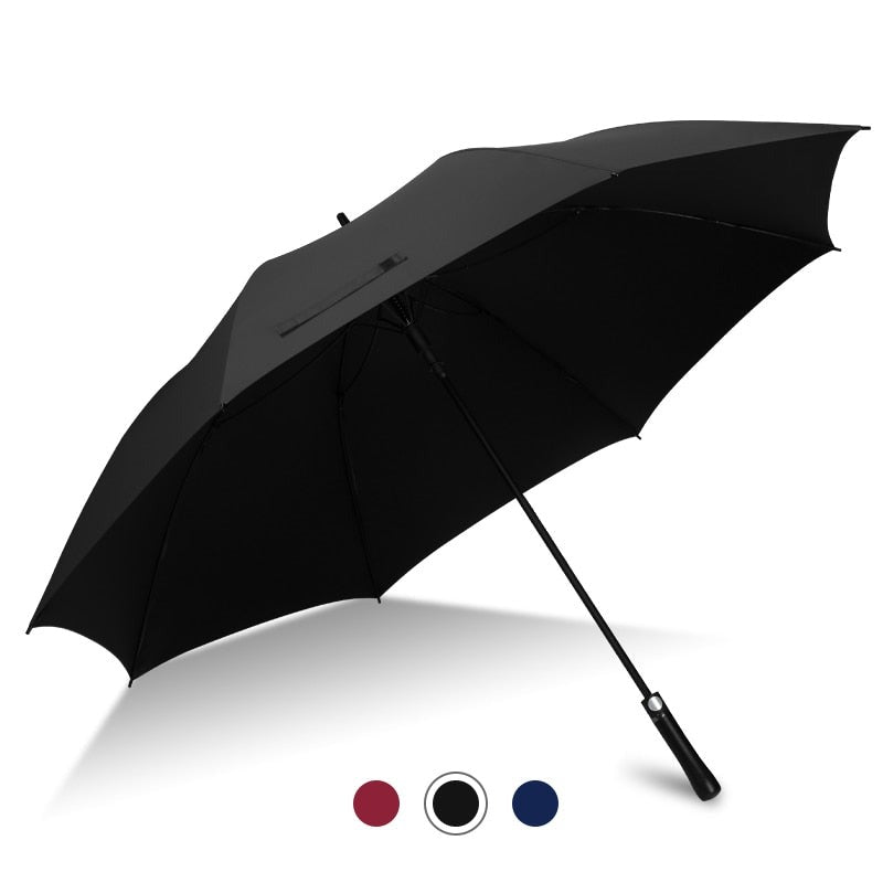 Paraguas grande automático de 55 pulgadas y 145cm para hombre, paraguas de Golf a prueba de viento para lluvia de negocios, paraguas de sol UV, paraguas avanzado