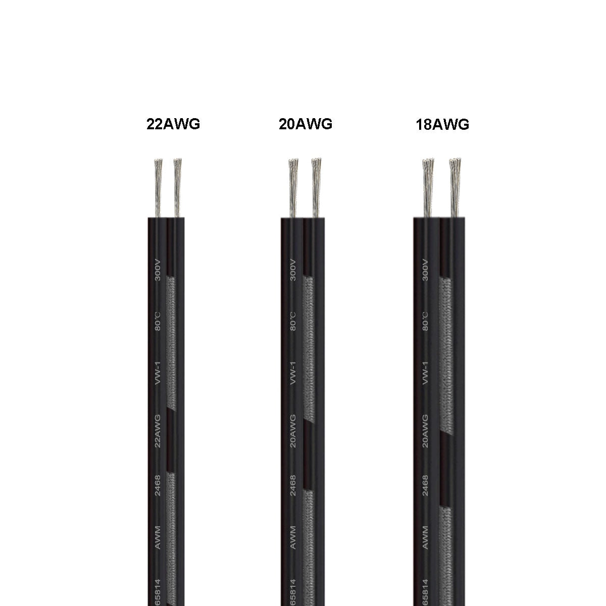 Cable eléctrico de 5-100m, Cable de tira LED de 2 pines, rojo, negro, 5V, 12V, 2 núcleos, Cable de extensión Flexible JST para bombilla de lámpara automotriz