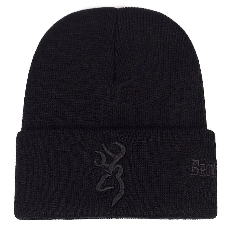 Unisex Personality Embroidery Beanies Autumn Winter Warm Hat Hip Caps for Women Men