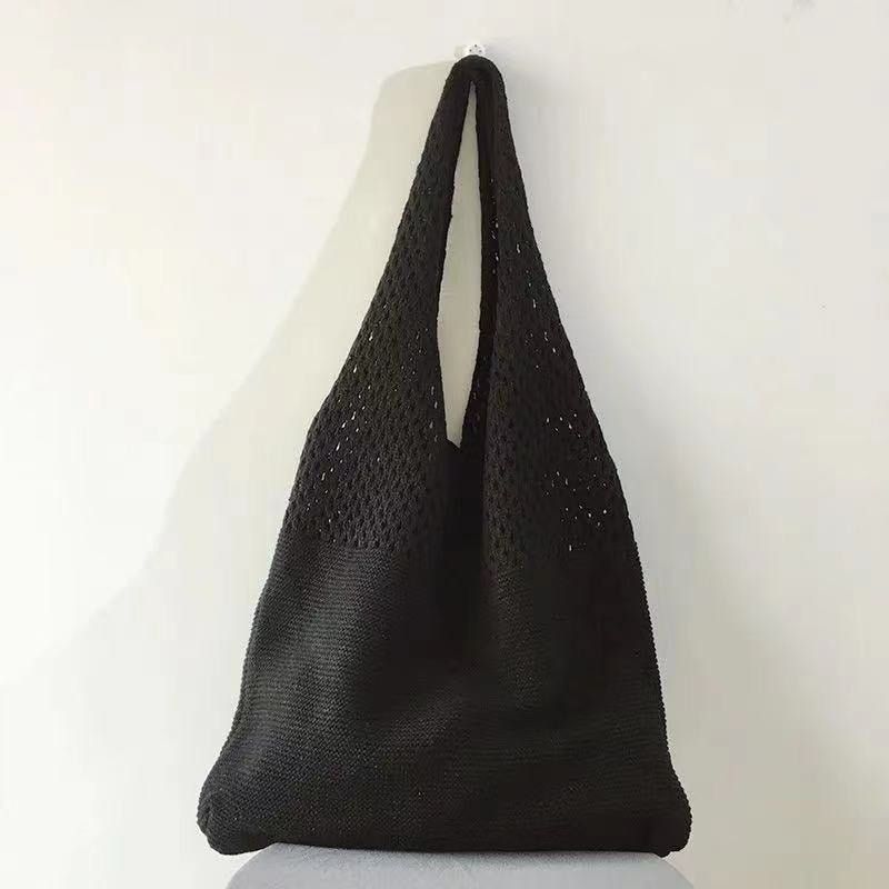 Knitted HandBag For Women Beach Hobo Bag Casual Lightweight Shoulder Tote Bag Female Boho Style Shopping Woven Handbag