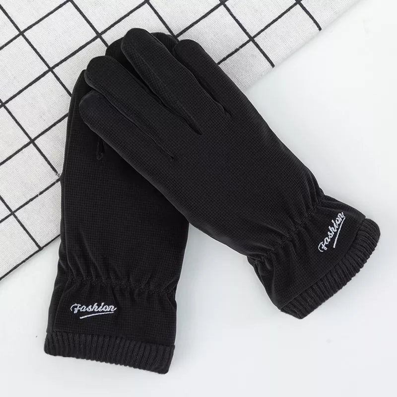 Winter Warmer Women Cycling Gloves Windproof Waterproof Touchscreen Internal Plush Anti-Slip Skin-friendly Soft Female Mittens