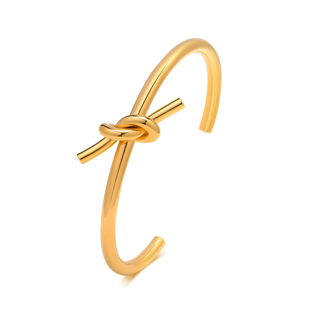 Runde kreisförmige offene Knoten-Stulpe-Armband-Armbänder für Frauen-eleganten Goldschmuck Noeud Armband Pulseiras