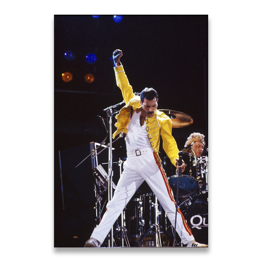 Prints Canvas Painting Wall Art Pictures Decorative Home Decor Cuadros Freddie Mercury Bohemian Rock Music Star Posters And