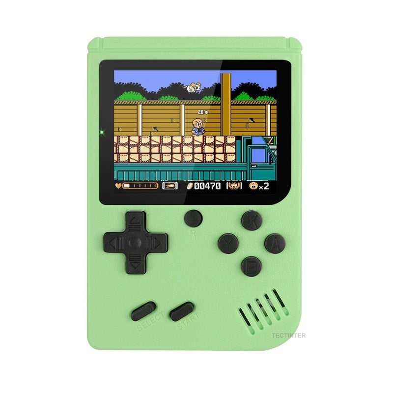 Retro tragbare Mini-Handheld-Videospielkonsole 8-Bit 3,0-Zoll-Farb-LCD-Farb-Game-Player für Kinder Eingebaute 400 Spiele