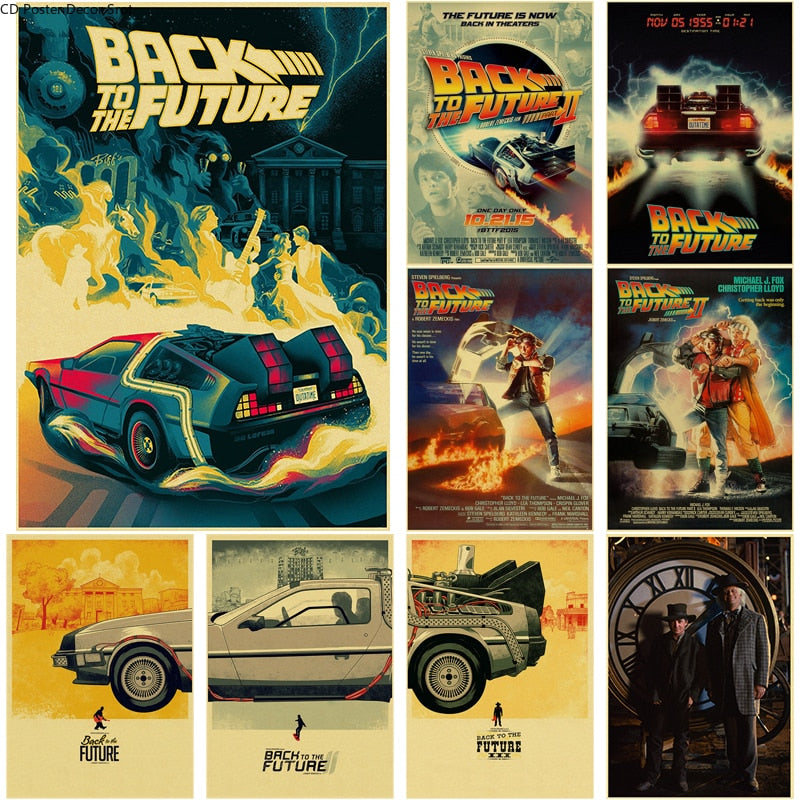 Buy Three Get Four Classic Movie Retro Poster Back To The Future Kraft Paper Posters Home Room Bar Cafe Decor Art Wall Painting