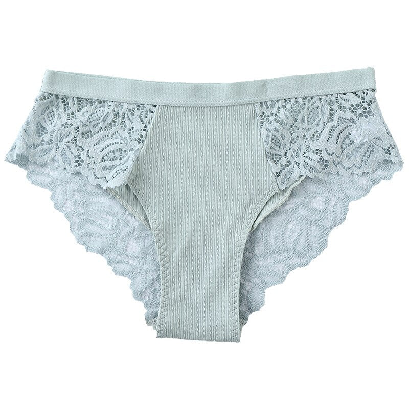 Women Panties Low-Rise Sexy Cotton Panty Briefs Lace Intimates Underwear Lingerie Briefs Female Ladies Floral Pantys Underpants