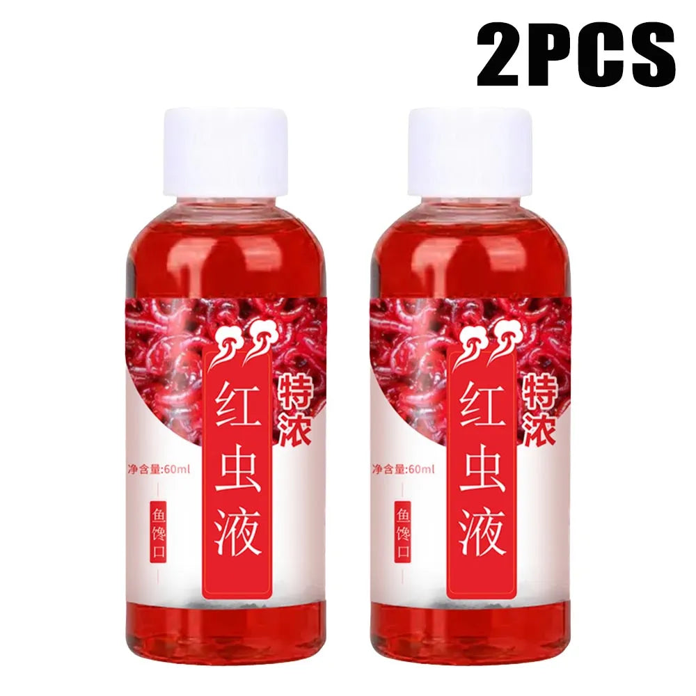 60ml  Freshwater Fish Red Worm Liquid  Strong Fish Attractant Concentrated FishBait  Perch for Trout Cod Carp Bass  Accessories