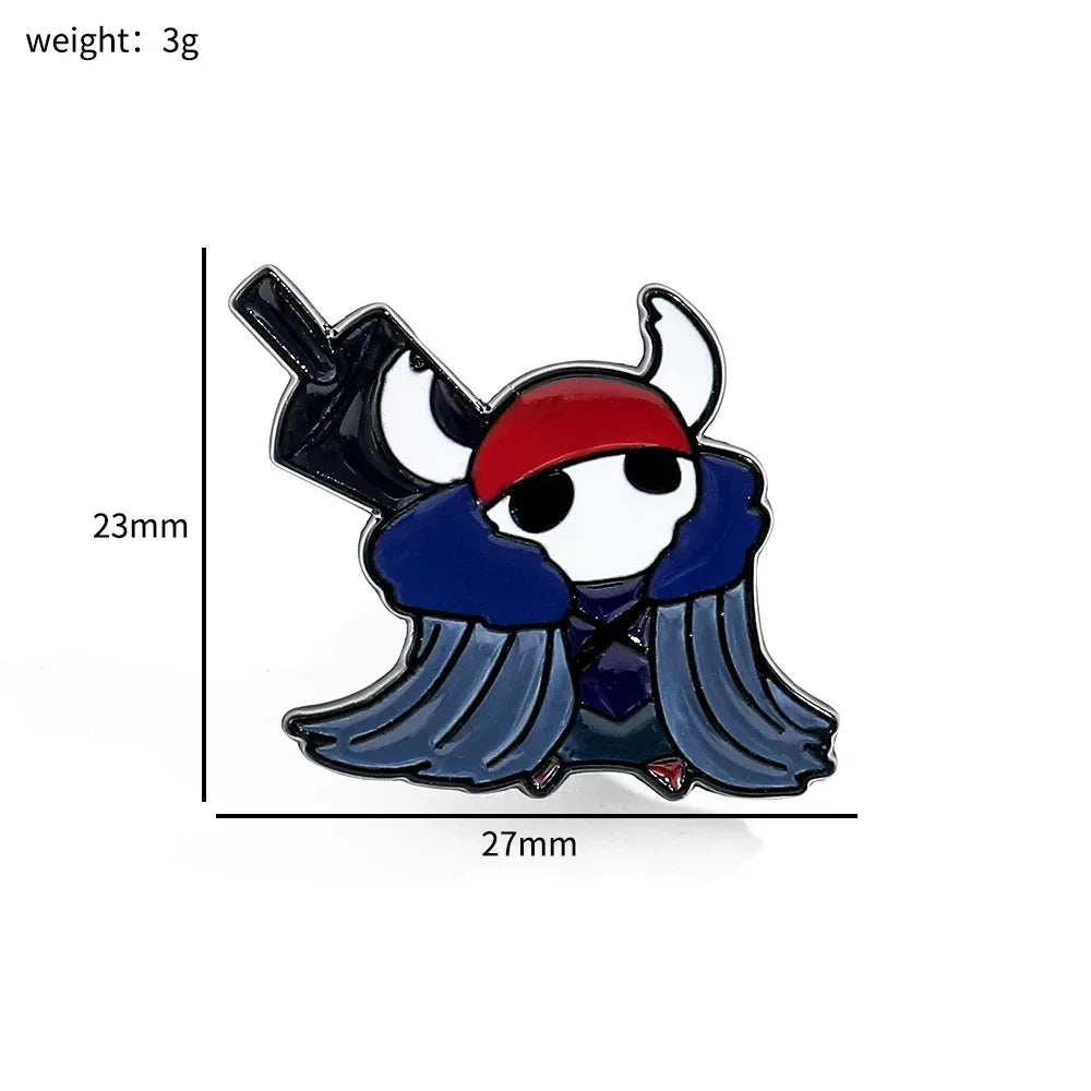 Anime Pins Clothes Hat Hollow Knight Game Enamel Pin Metal Badges on Backpack Brooches for Women Jewelry Pines Wholesale Friends