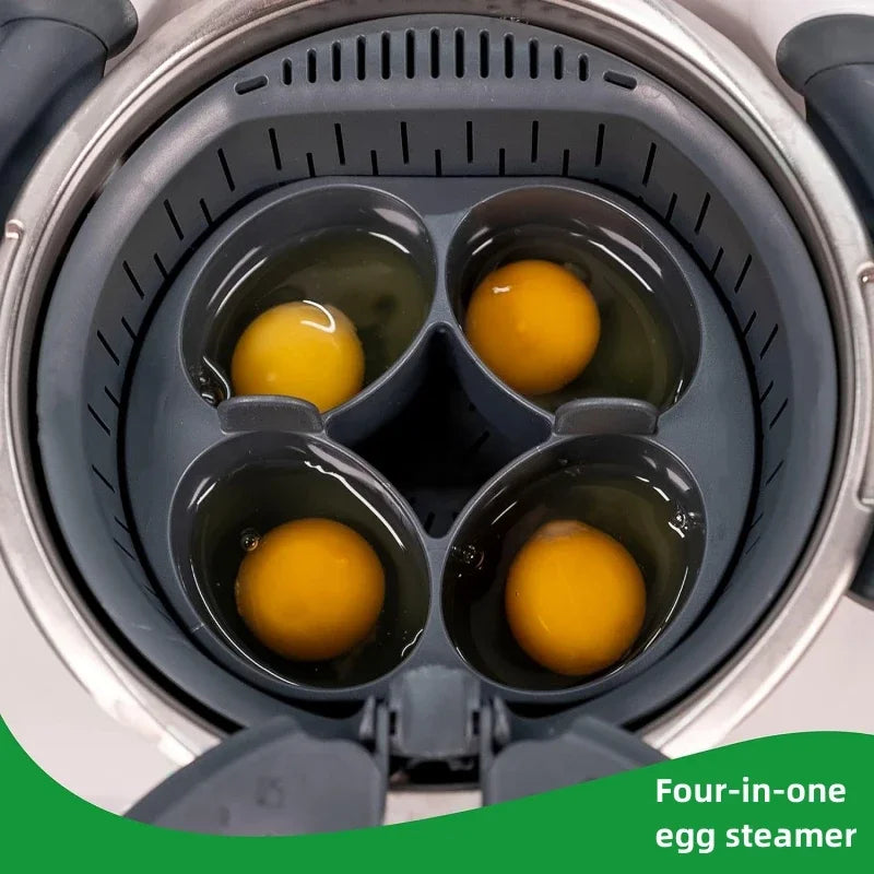 Kitchen 4 in 1 Pastry Steam Egg Mold Boiler Cake Pan Oven Baking Mould for Thermomix TM5 TM6 Accessories