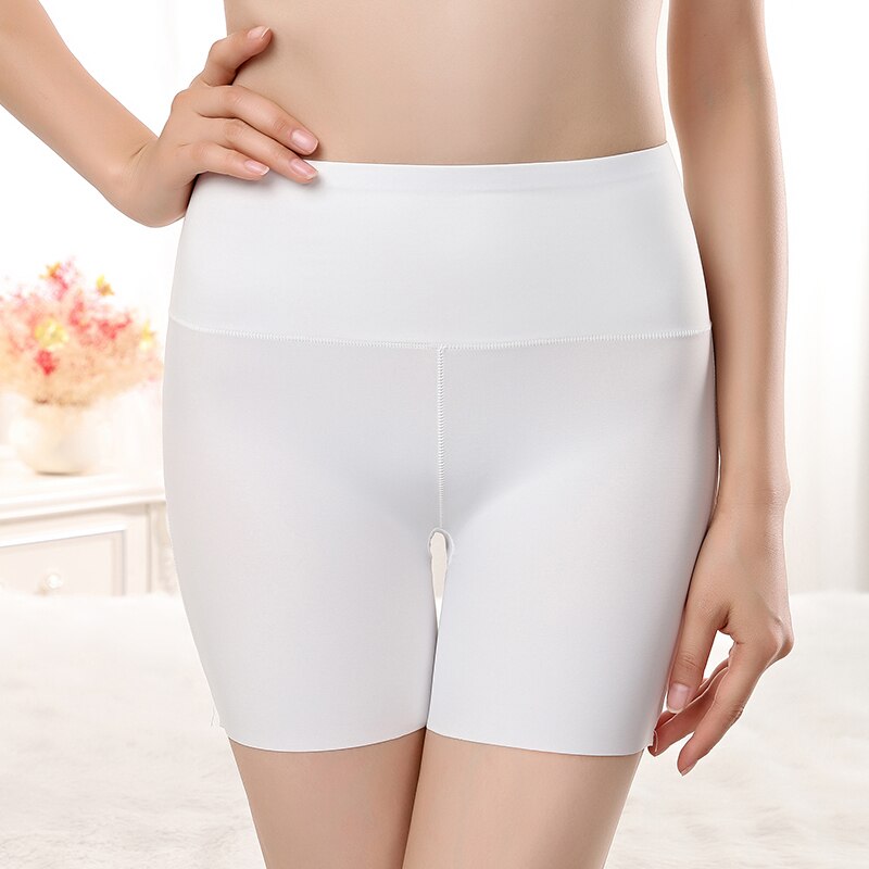 Women Safety Shorts Pants Seamless Nylon High Waist Panties Anti Emptied Boyshorts Pants Anti-glare Girls Slimming Underwear