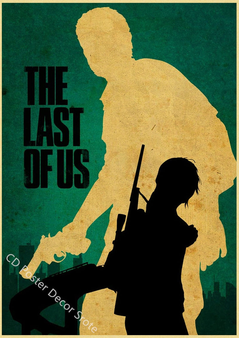 The Last of Us Poster Retro Game Kraft Paper Prints Posters DIY Vintage Home Room Bar Cafe Decor Aesthetic Art Wall Painting