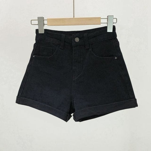 Pantalones cortos Mujer Denim Vintage Verano Básico Simple Todo-fósforo Gran oferta Alta