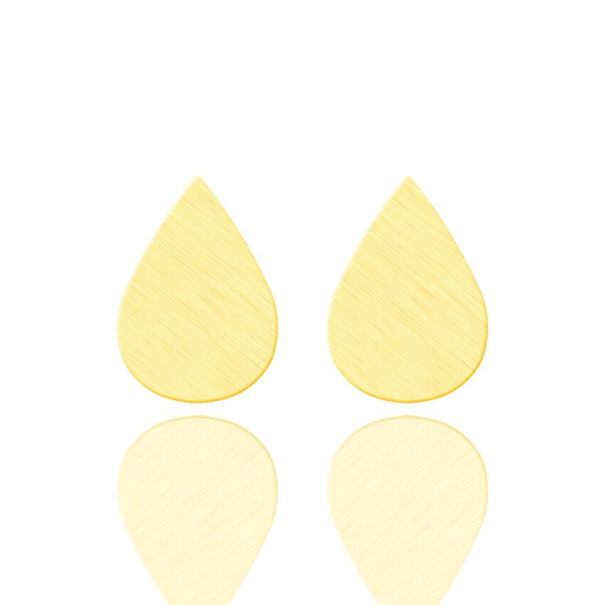 Einfache Wassertropfen-Ohrringe für Frauen Edelstahl