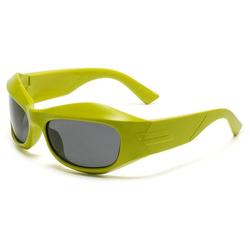 Gafas de sol Steampunk para ciclismo Y2k para mujer, gafas de sol deportivas de gran tamaño para