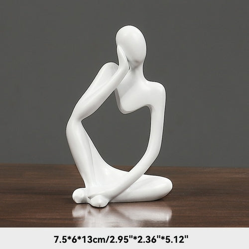 Der Denker Abstrakte Statuen Skulpturen Yoga Figur Nordic Living