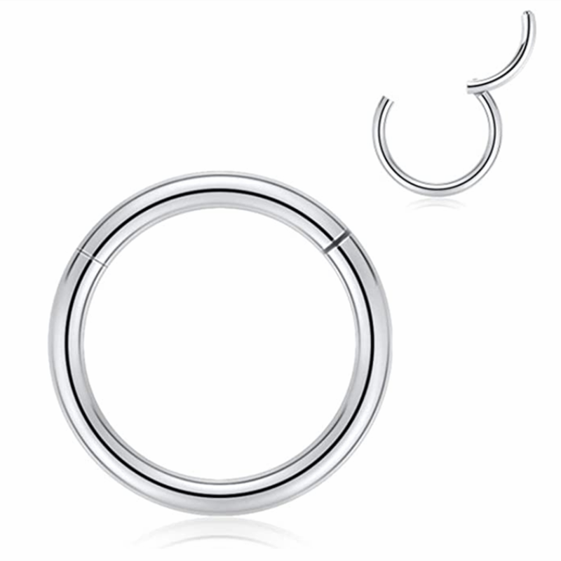 1Piece Surgical Steel Tornito Nose Clicker 16G 18G Septum Piercing Clicker Ear Cartilage Pircing Earring Helix Septum Cliker Ring