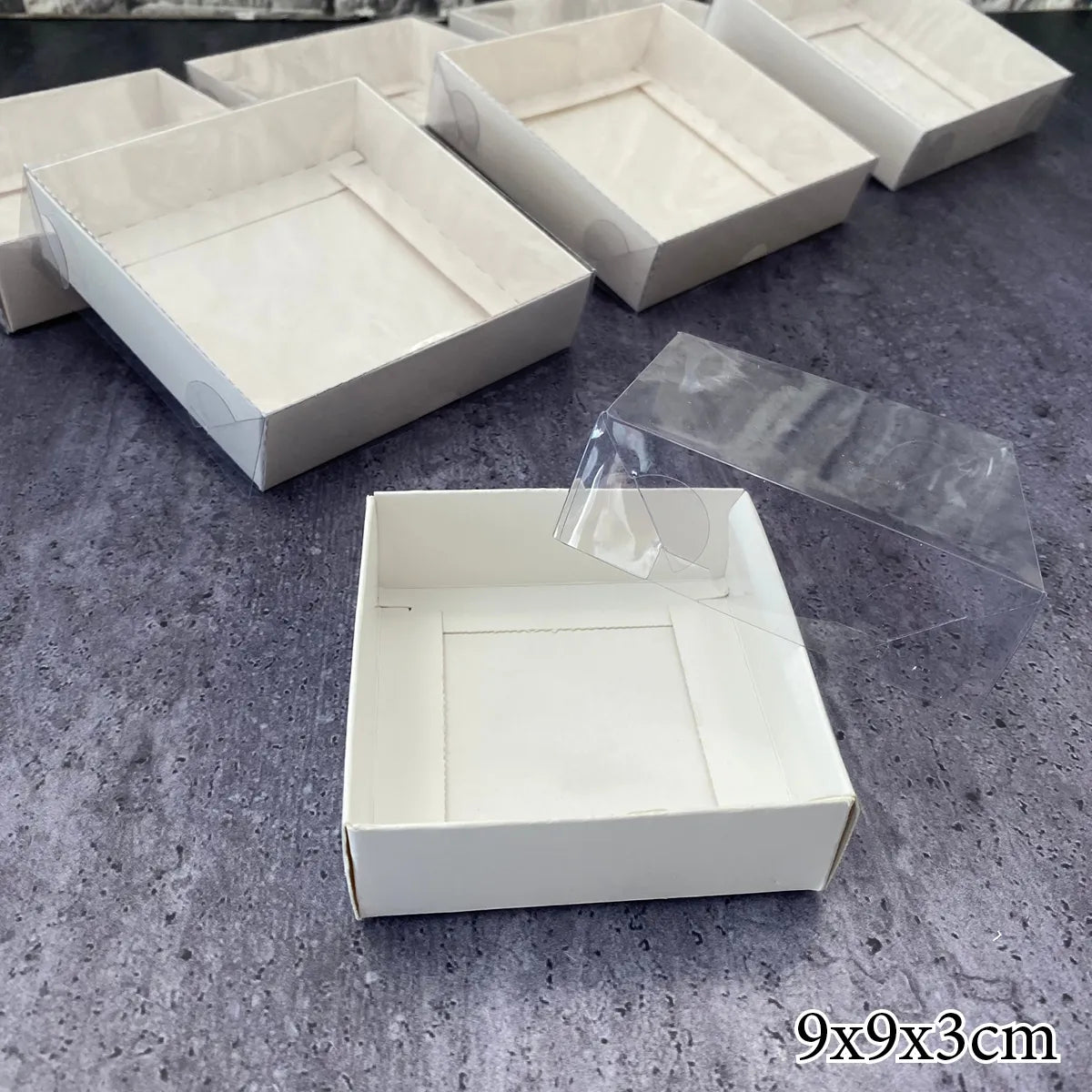 White Cake Gift Box Cardboard Packaging Window Transparent Lid Cookie Boite a Gateaux Candy Christmas Wedding Guests Favor Boxes