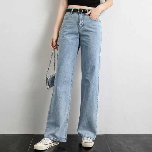 Jeans mit weitem Bein Damen High Street Denim