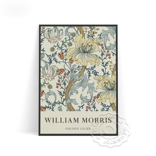 William Morris Exhibition Museum Poster Botanical Fabric Design Art