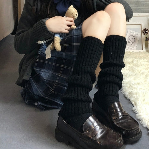 Winter Leg Warmers Fluffy Goth Gyaru Y2k Accessories Gothic Lolita