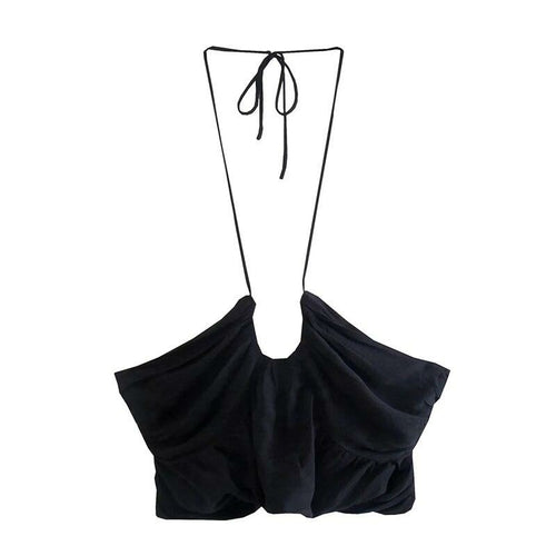 Woman Sexy Slim Halter Cropped Camisole