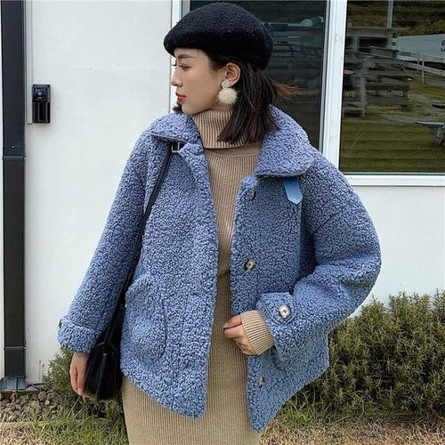 Women Winter Warm Teddy Coat Faux Fur