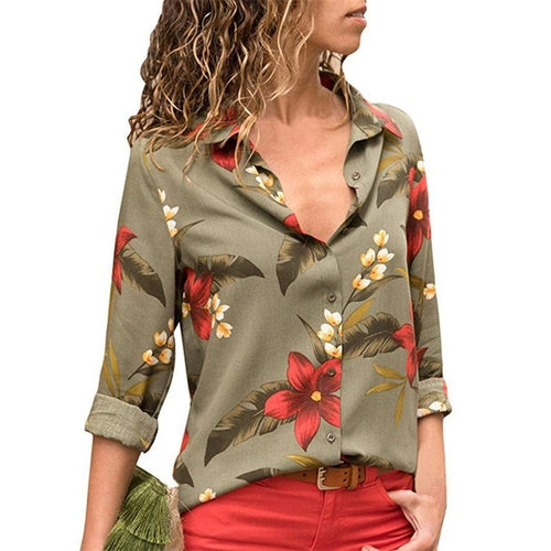 Womens Tops and Blouses Floral Print